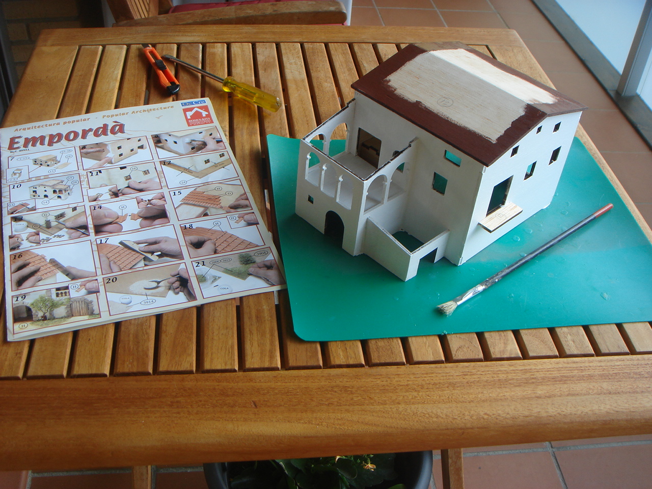 Simplementeaficiones: MAQUETA CONSTRUCCIÓN (PASO A PASO)