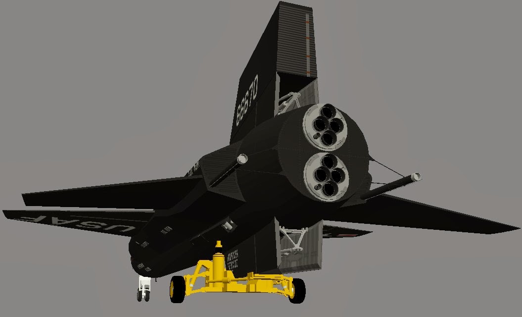 Desktopsimmer's 3D Models North American Aviation X15 (part 1)
