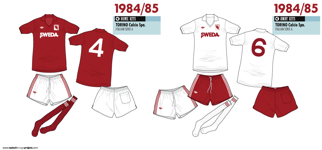 Kit Design, by eroj: 1984-85 Torino (Home e Away)