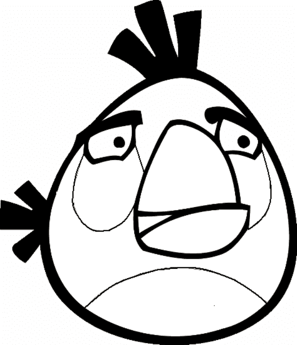 Angry Birds Black Bird Coloring Page | free black bird angry birds coloring pages Angry Birds Black Bird Coloring Page | free black bird angry birds coloring pages