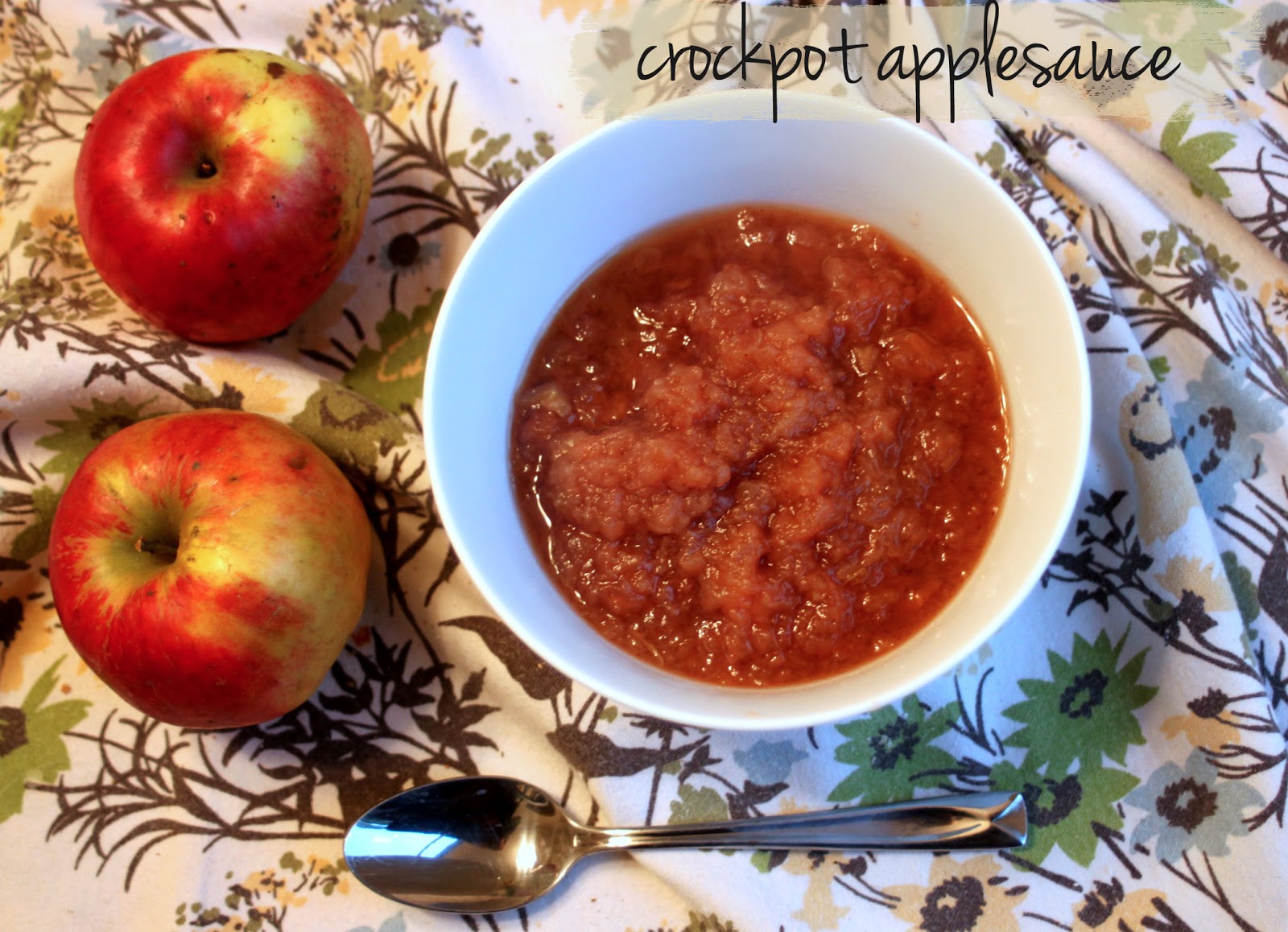 rouge & whimsy easy crockpot applesauce
