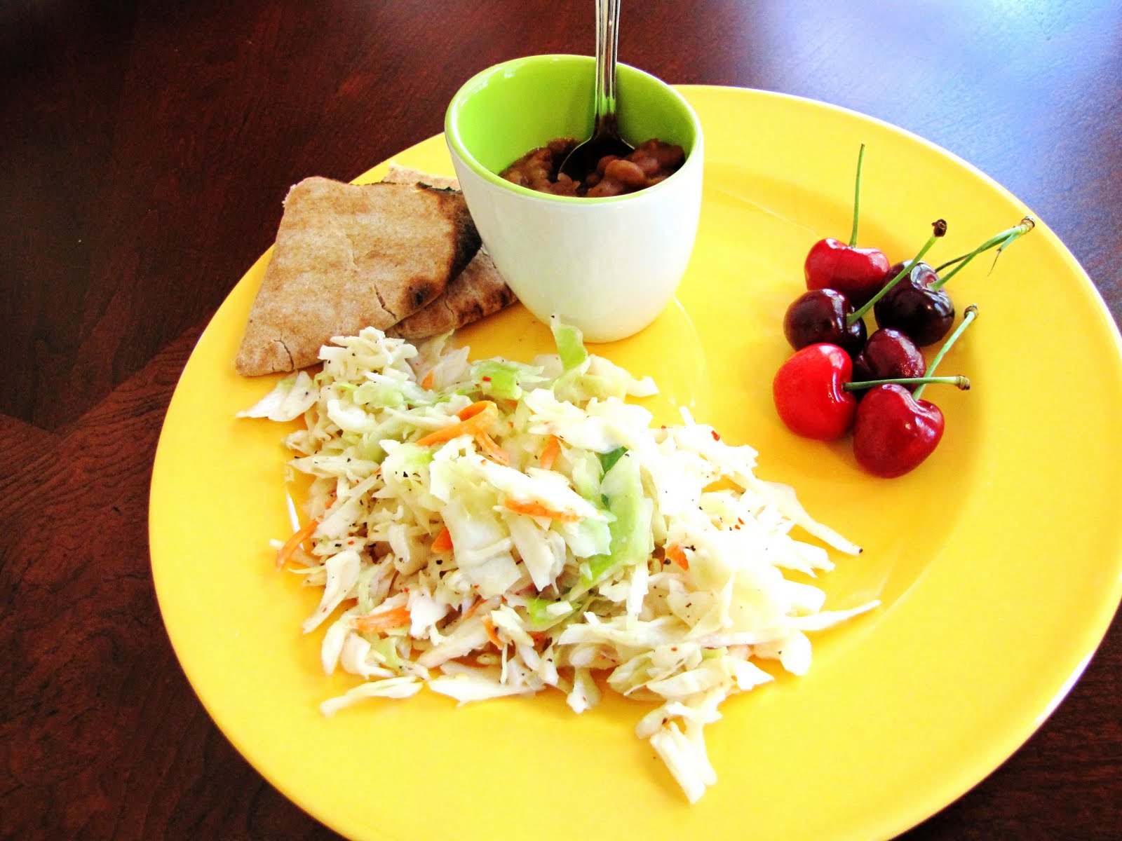 themustardseed...... Coleslaw and baked beans