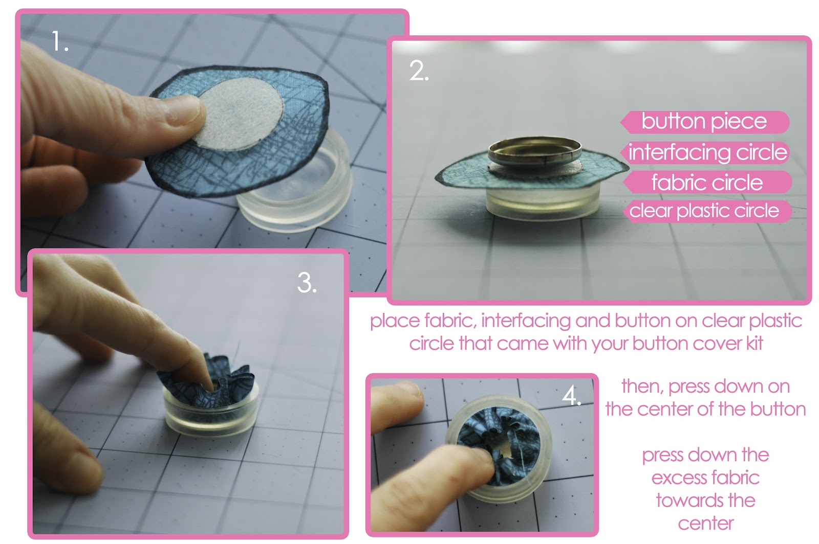Cold Hands Warm Heart HOW TO Make and Package a Fabric Button Ring