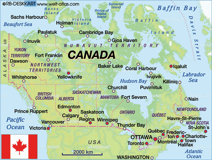 Map+canada+cities