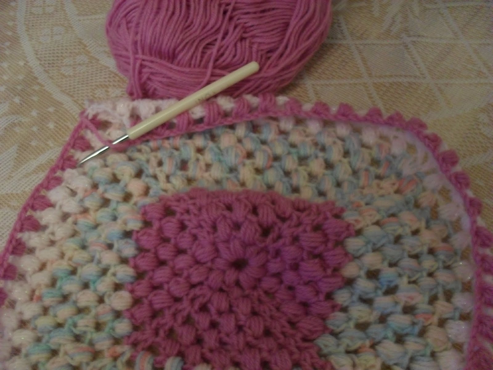 tranquil heart: Wednesdays Workbox - Cluster Stitch Crochet Blanket