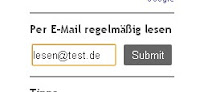 Mail-Abo auf der Spielwiese - schaut mal rechts ins Menü!