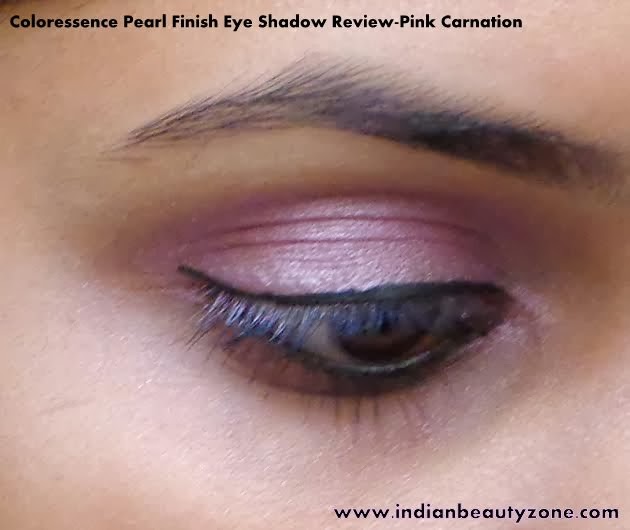 Indian Beauty Zone Coloressence Pearl Finish Eye Shadow Review Pink