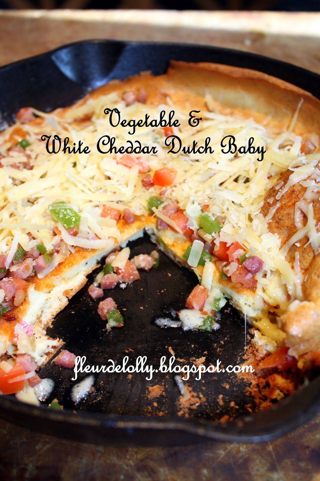 Fleur de Lolly Vegetable and White Cheddar Dutch Baby