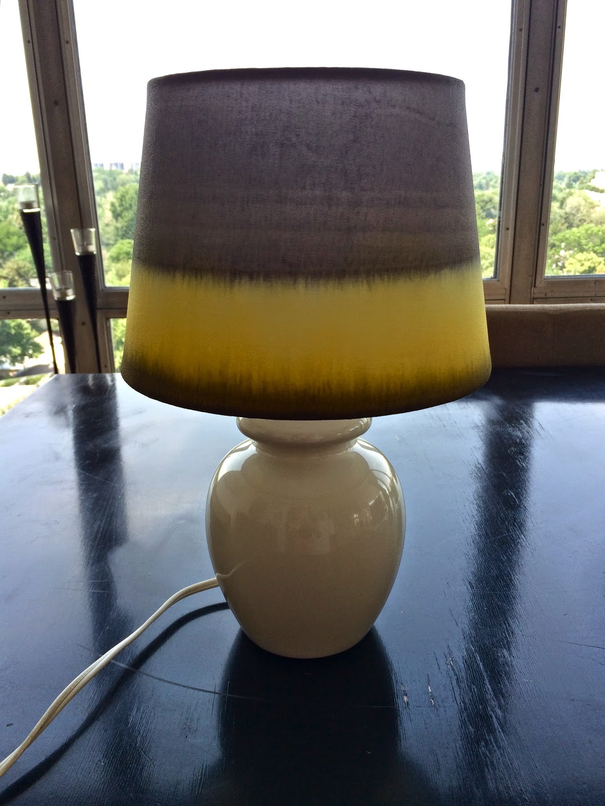 Dyeing to Make Dip Dyed Lampshade