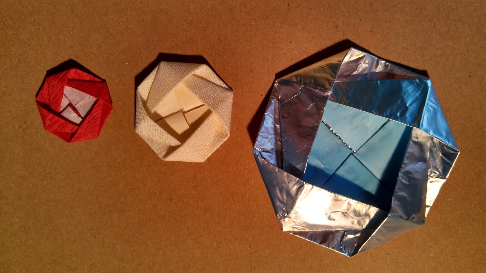 Amber's Little Crafts Aluminium foil origami FUN