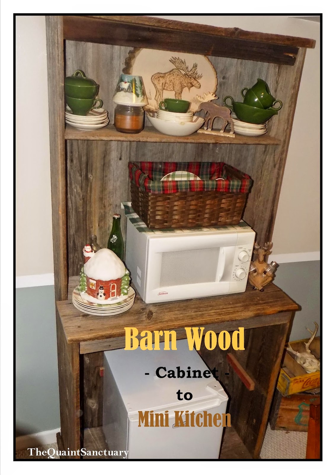 The Quaint Sanctuary { DIY Barnwood converted into a mini
