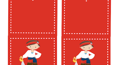 invitaciones de piratas para imprimir