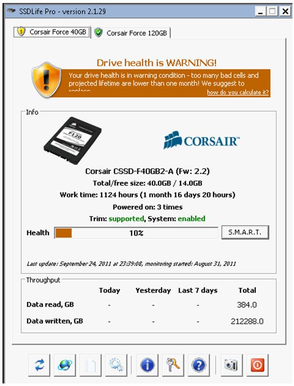 Corsair ssd f40 firmware update