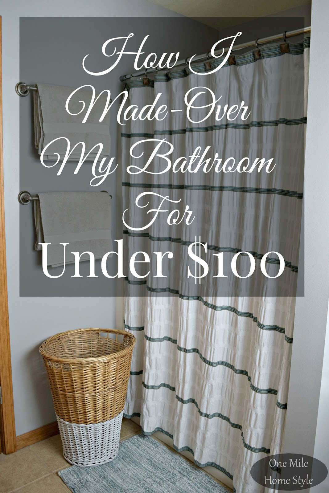 Bathroom Decorating Ideas Under 100 $100 master bathroom makeover - the reveal Bathroom Decorating Ideas Under 100 $100 master bathroom makeover - the reveal