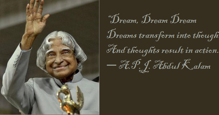 Dr APJ Abdul Kalam Quotes on Dream and Success