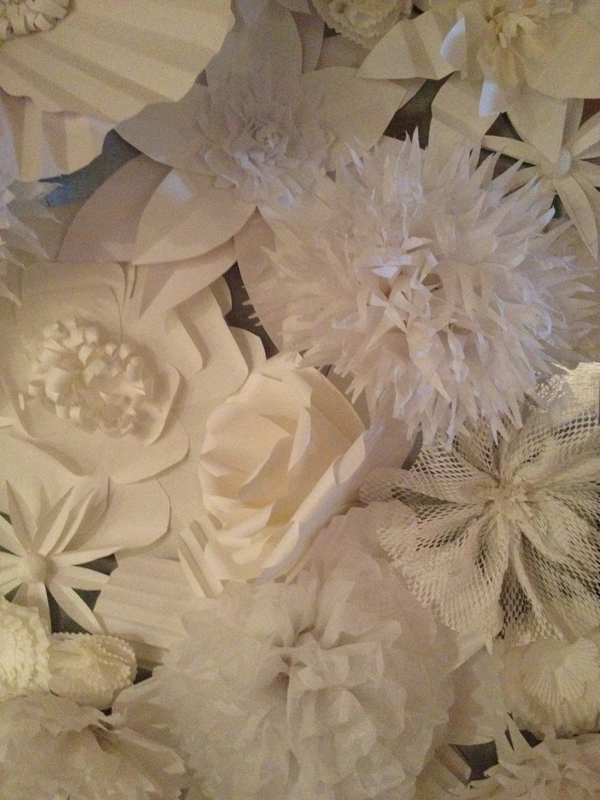 Pancakes & Glue Guns DIY Paper Flower Wall