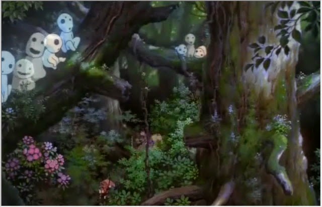空中庭園と幻の飛行船 もののけ姫 コダマの初期イメージが怖い