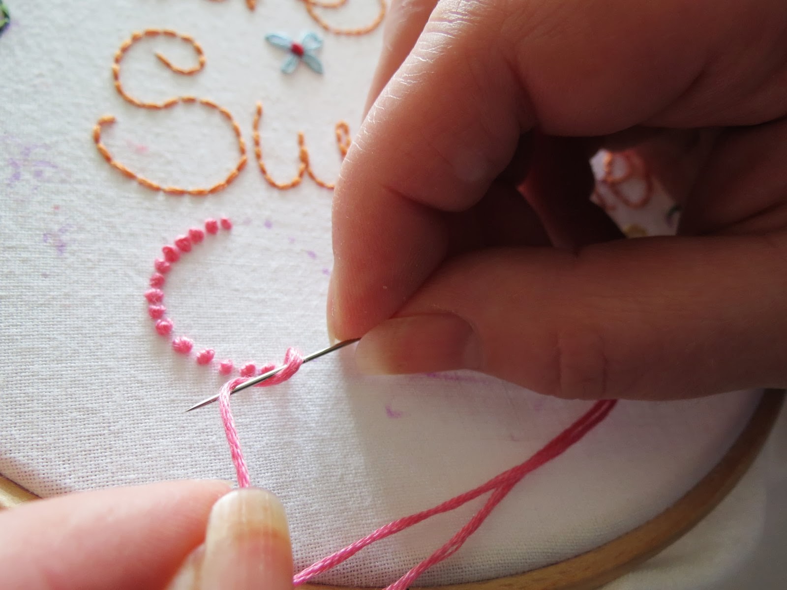 A Little Happy Place How to stitch 'French Knots'