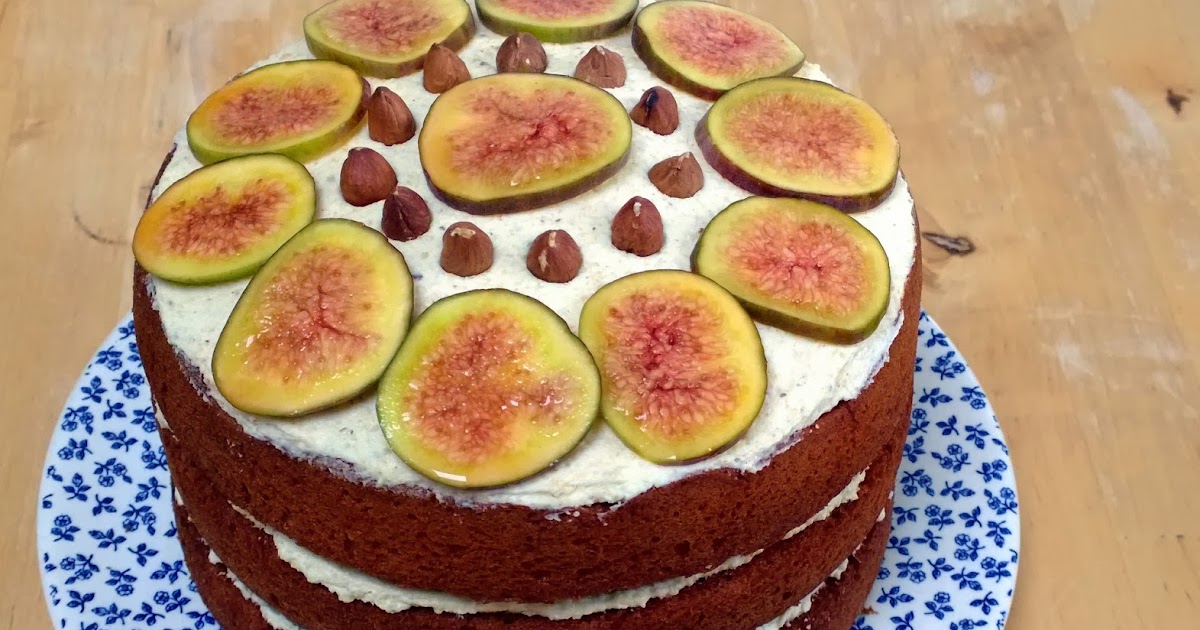 Charlie makes cakes Sloe gin, hazelnut and fig cake