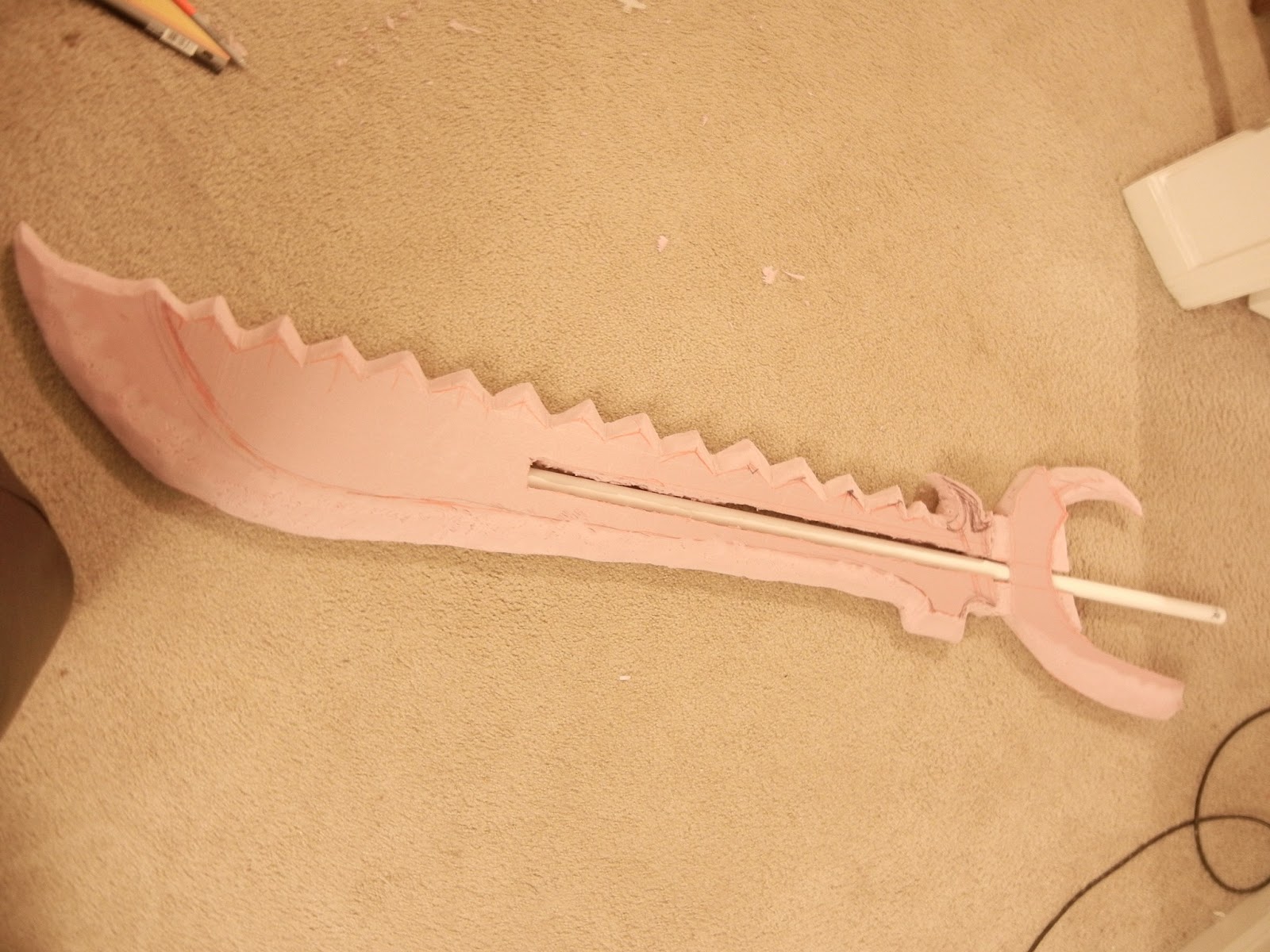cosplay sword vania saw foam