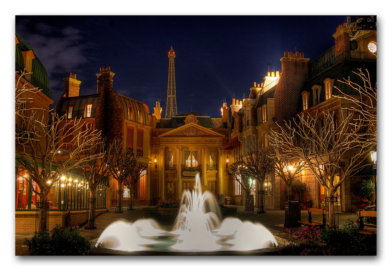 The Walt Disney World Picture of the Day: Epcot - France at Night