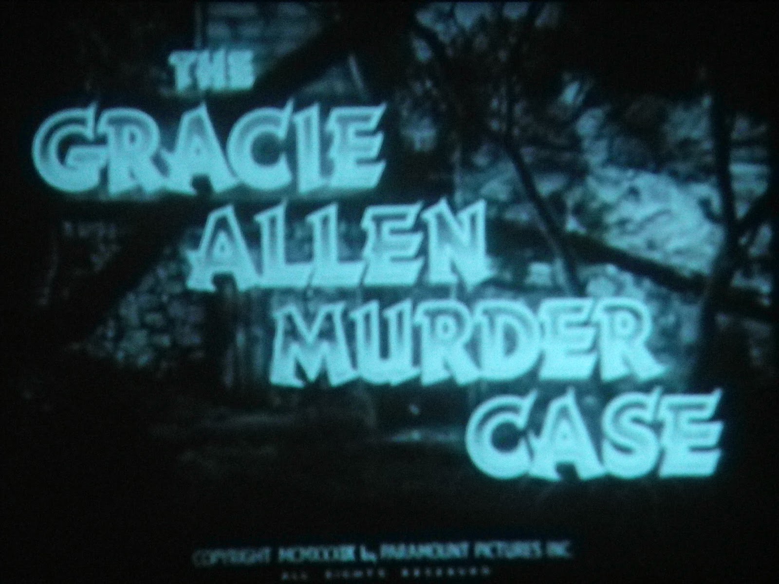 The Gracie Allen Murder Case [1939]
