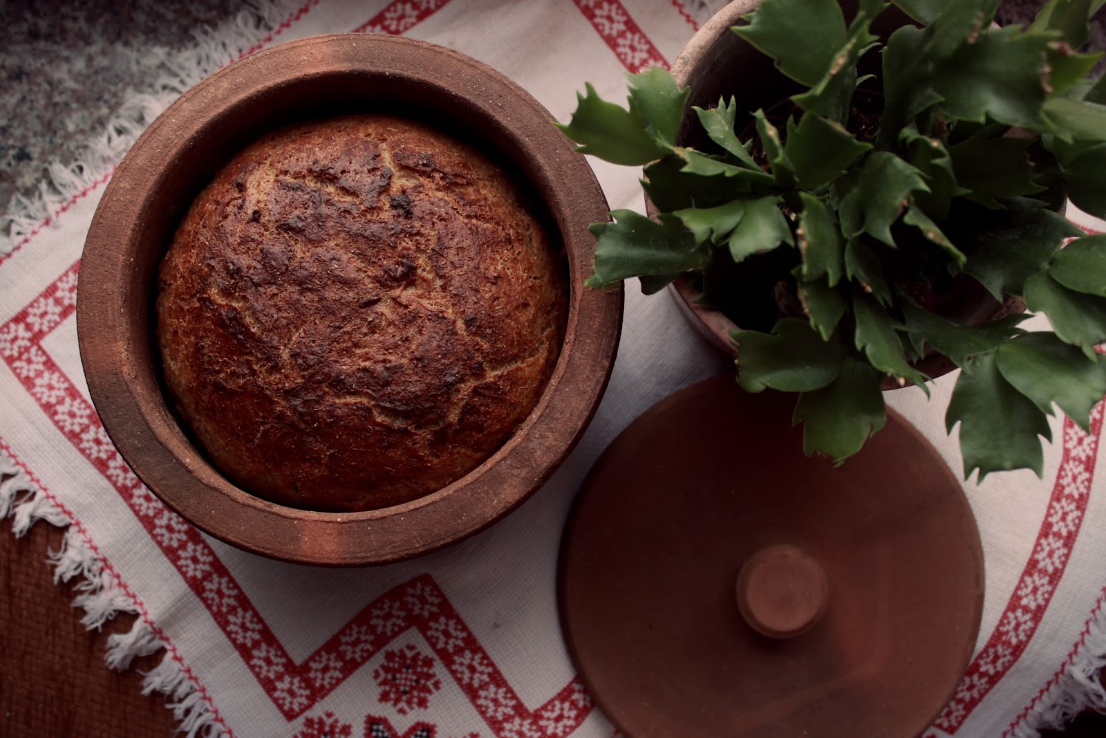 the Old Curiosity Shop Baking Bread in a Closed Clay Pot