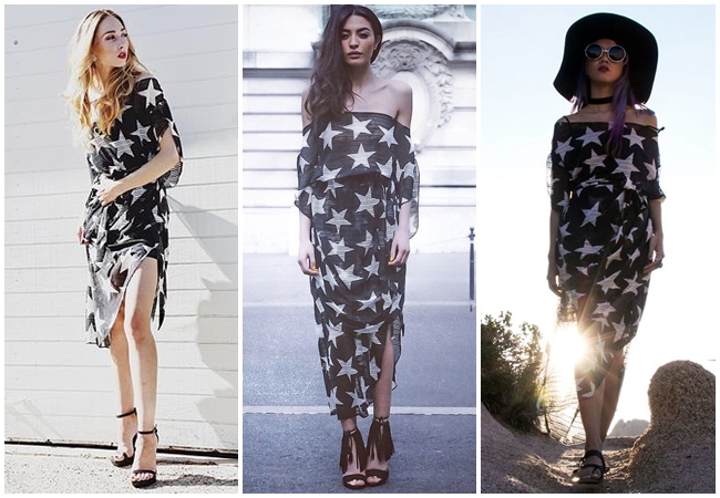 Alice's Pig Willow's Wonderland Stars Maxi Dress 5 Looks Same or Not by Sheena 宣娜:街拍達人撞衫穿搭