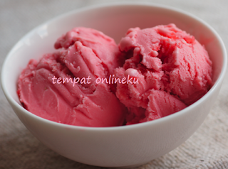 resep strawberry frozen yogurt