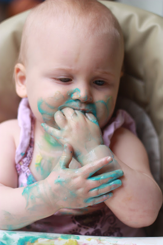 The Intentful Life DIY Edible Baby Finger Paints