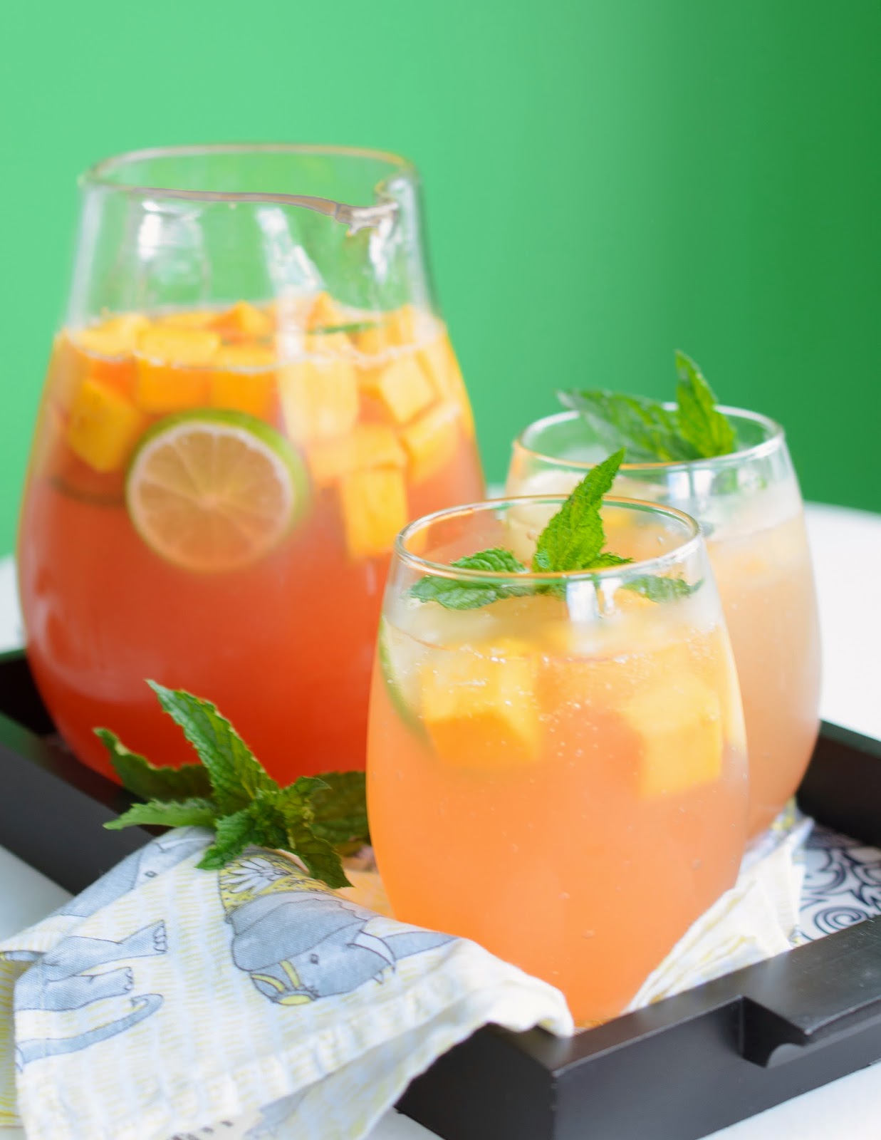 Mango Sangria With White Zinfandel and Lychee Liqueur The Tiffin Box