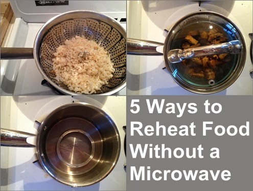 how to reheat food without microwave