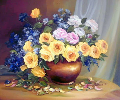 imagenes-cuadros-de-flores-pintura-artistica-floral imagenes-cuadros-de-flores