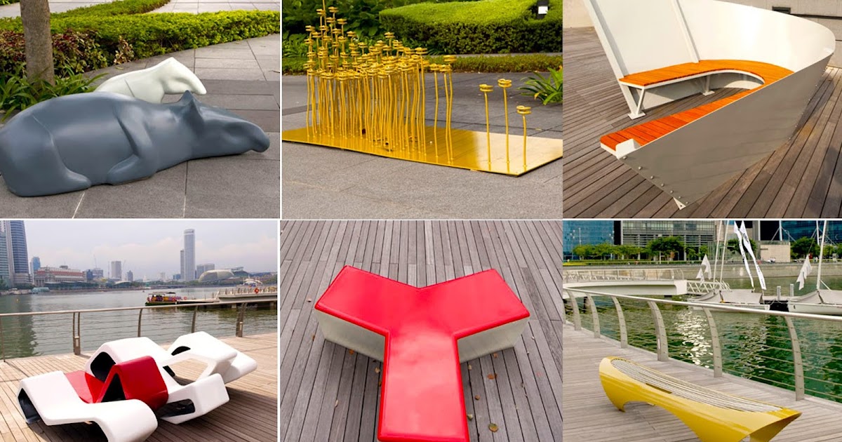If Only Singaporeans Stopped to Think Outdoor benches along Marina Bay