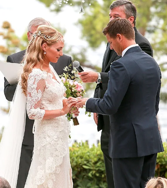 Prince Albert of Monaco and Princess Charlene of Monaco attended the wedding of Gareth Wittstock and Roisin Gavin at the Principality's City Hall in Monaco