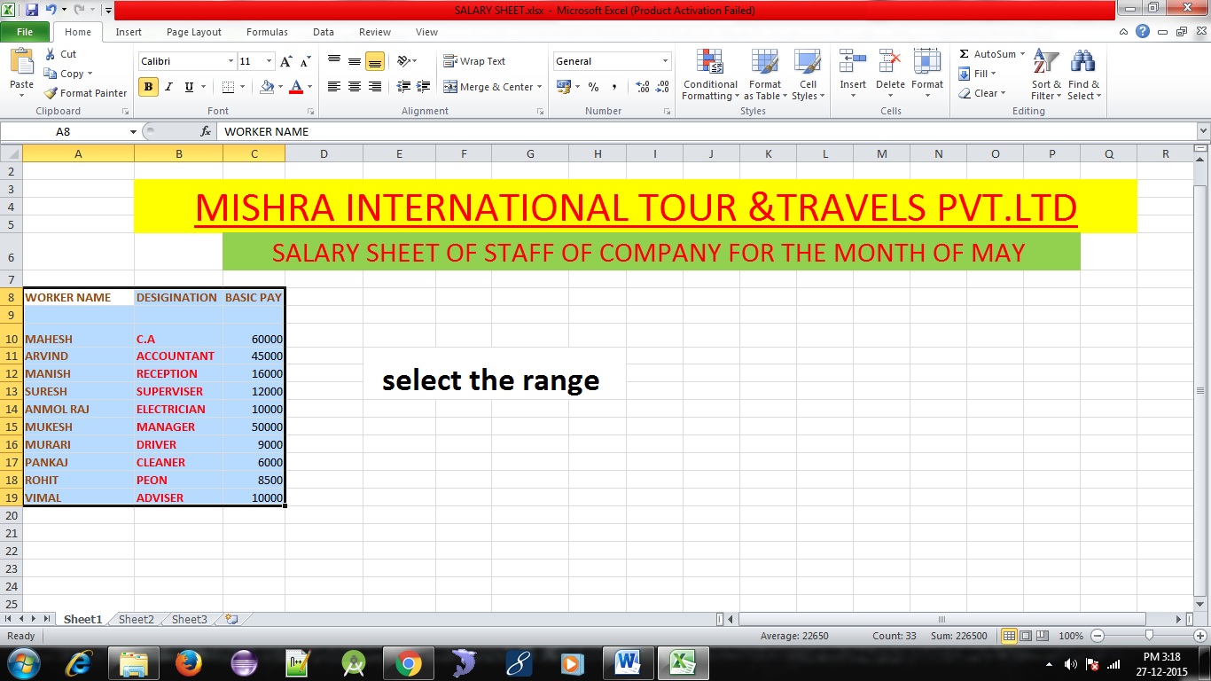how to make a pie chart in excel mad about computer how to make a pie chart in excel