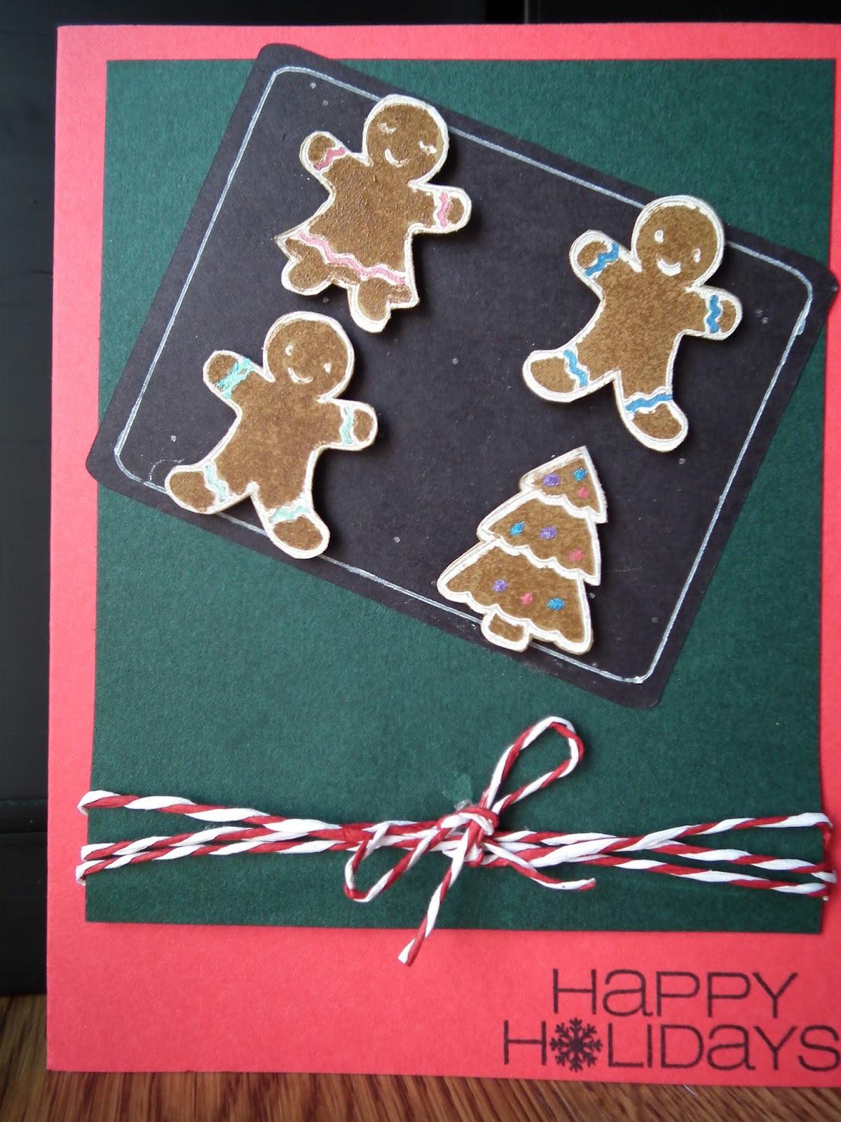Crafty Card Tricks Scent Embossed Gingerbread Cookie Cards