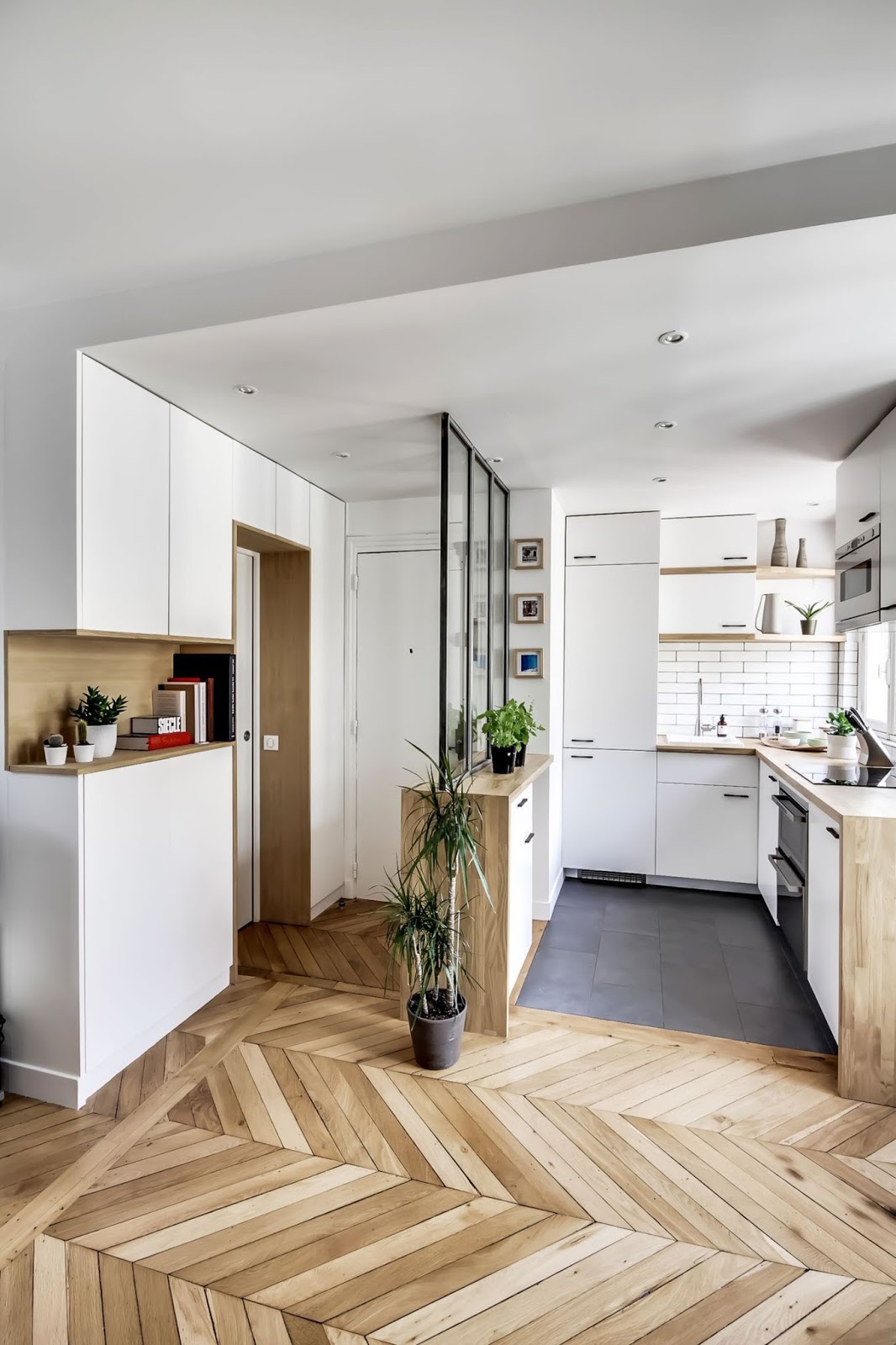 100 tonos de verde: ¡Un apartamento parisino perfecto!