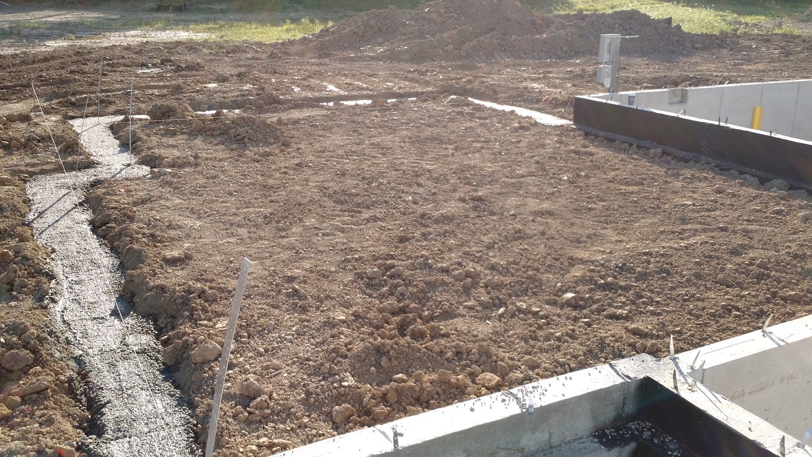 Building Our New Home Garage Footing Poured