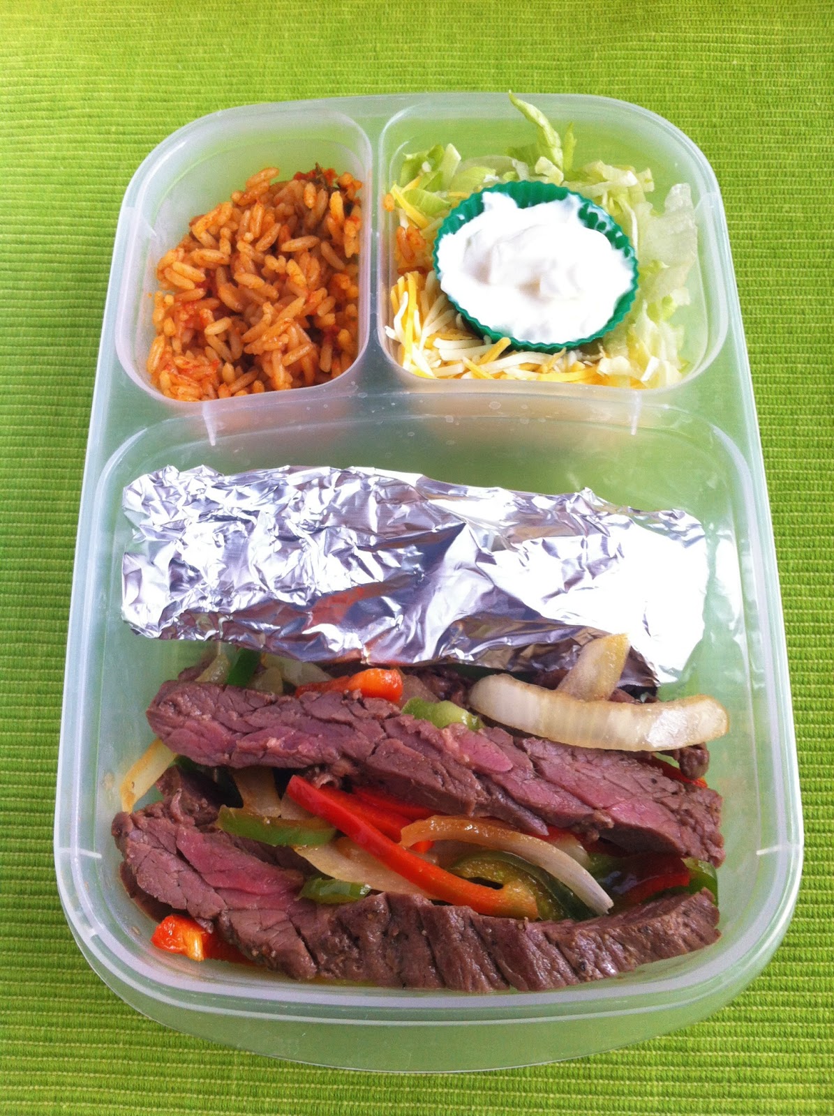 Operation Lunch Box Days 102 & 103 Skirt Steak Fajitas and Burritos