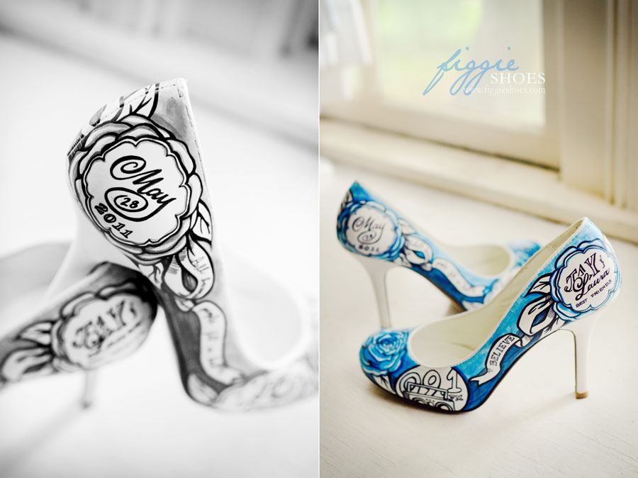 Hand Painted Wedding Shoes Figgie Hand Painted Wedding Shoes Figgie