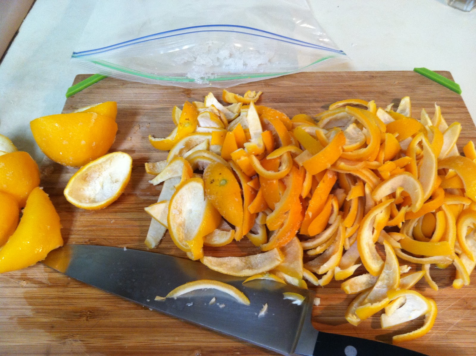 What Julia Ate Candied Meyer Lemon Peel