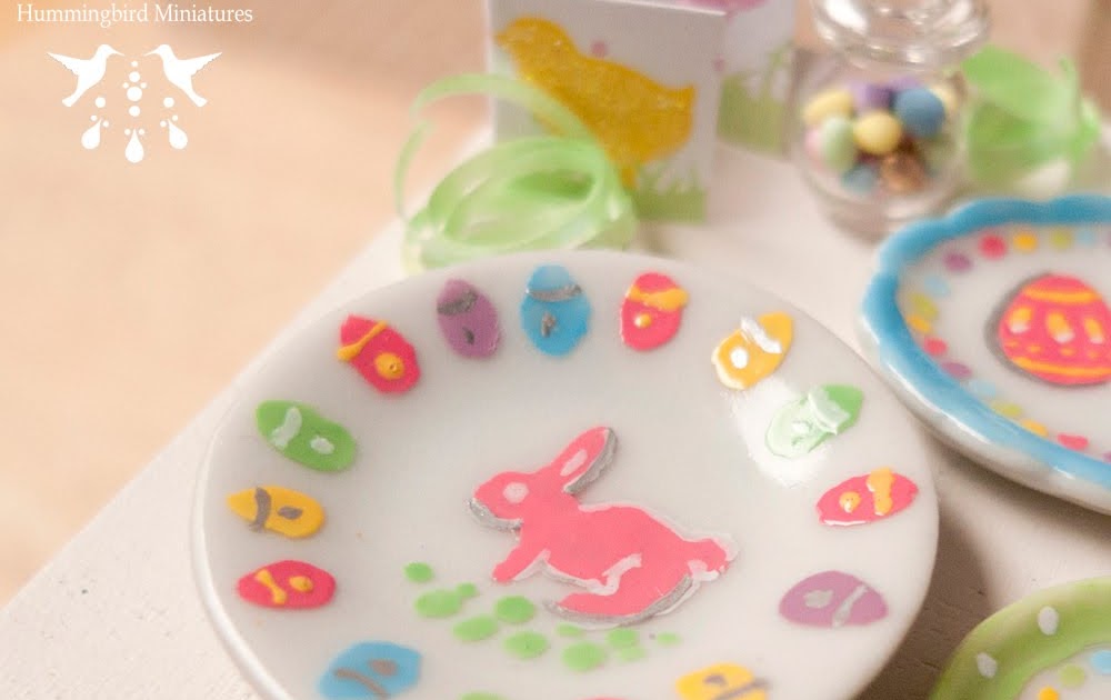 Hummingbird Miniatures Easter Dishes