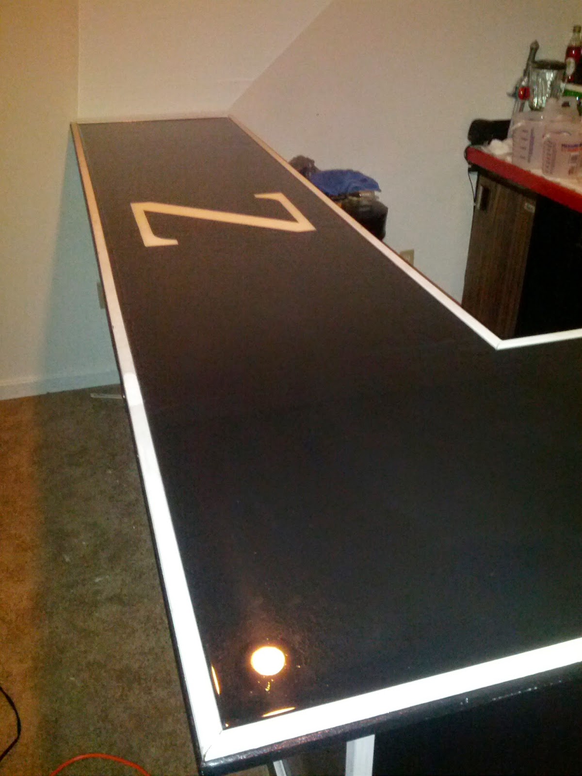 DIY Home Bar Foot Rest