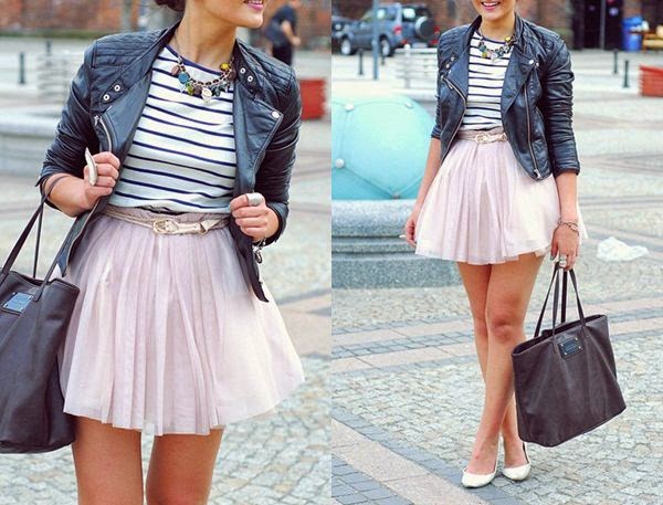 jaqueta de couro com saia de tule, roupas da moda jaqueta de couro com saia de tule, roupas da moda, moda feminina