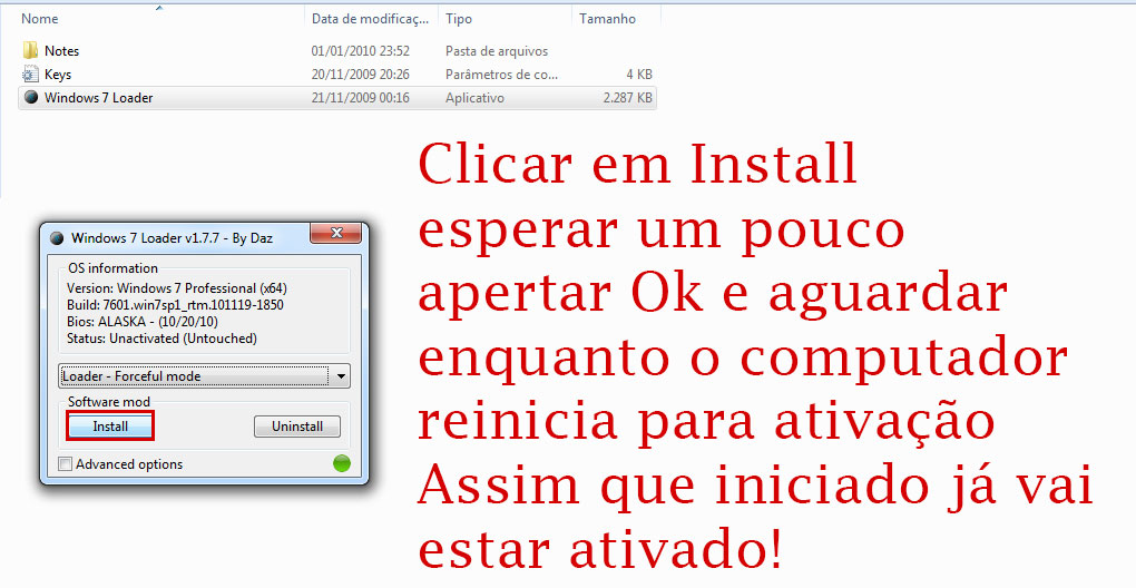 Como ativar o Windows 7 Parte 3 - Clique para ficar maior como ativar o windows 7 parte 3