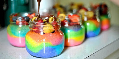 Resep Rainbow Cake Jar