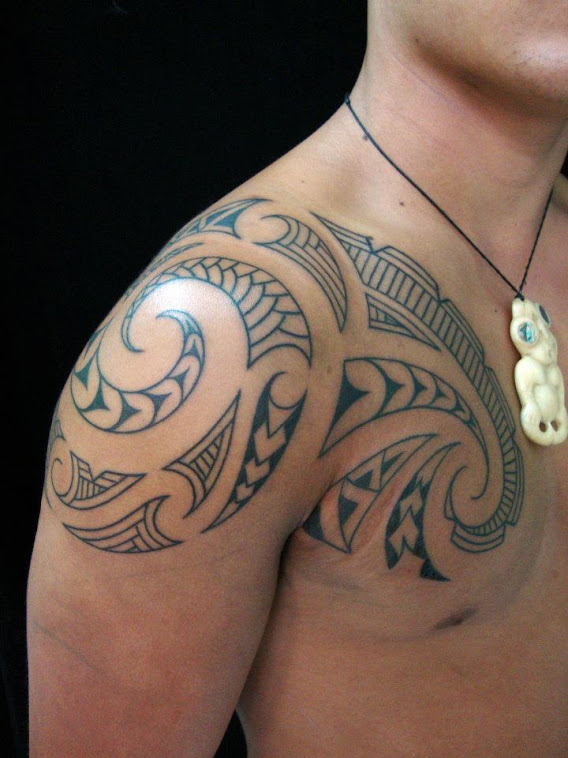 Maori style tattoo