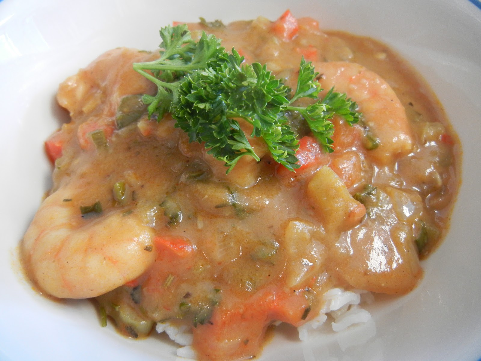 The Blueberry Files: Shrimp Etouffee