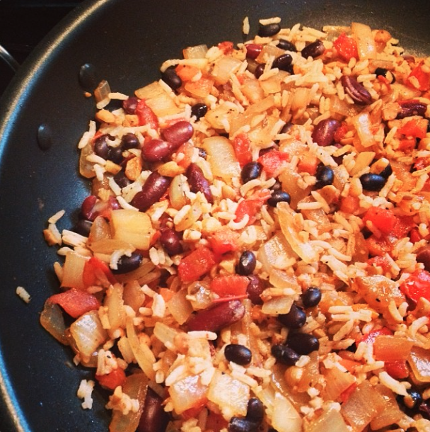 RVegan Home Cookin' Spicy Rice & Beans